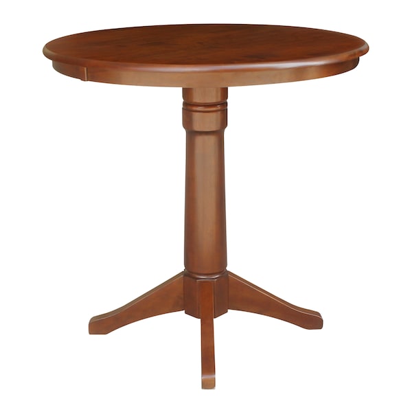International Concepts Round 36 in Round Top Pedestal Table, 40.9 inH, Espresso, 36 in W, 36 in L, 40.9 in H, Wood K581-36RT-27B-6B-2 - main